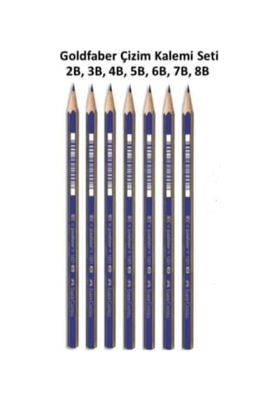 Goldfaber Çizim Kalemi Seti 2b 3b 4b 5b 6b 7b 8b Dereceli Kalem Seti Lüx