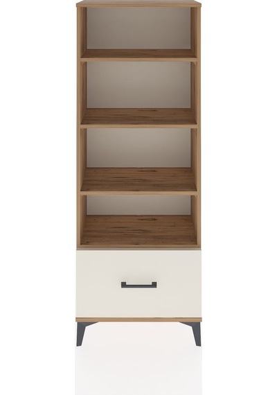 Arges Dolap 4 Raflı Tek Çekmeceli 60x30x163 Çam-aytaşı Atlas Çam