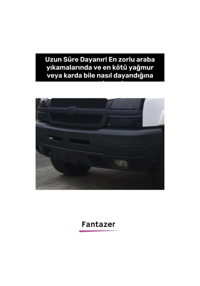 Deluxe Uzun Süre Suya Dayanıklı Eskimiş Kauçuk Yüzey Dış Plastik Aksam Siyah Tampon Boyası 2 Adet