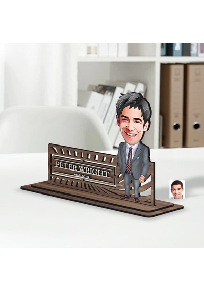 Bk Gift Kişiye Özel 3d Kabartma İsimli Baba Karikatürlü Ahşap Biblo-6, Babaya Hediye, Babalar Günü Hediyeleri Kobitmeyen138194 Bk Gift