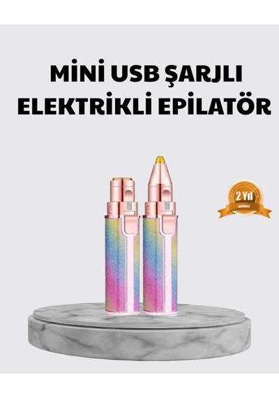 Mini Yüz Ve Kaş Epilatörü 8000 Rpm Güçlü Motor Ve Paslanmaz Çelik Başlık