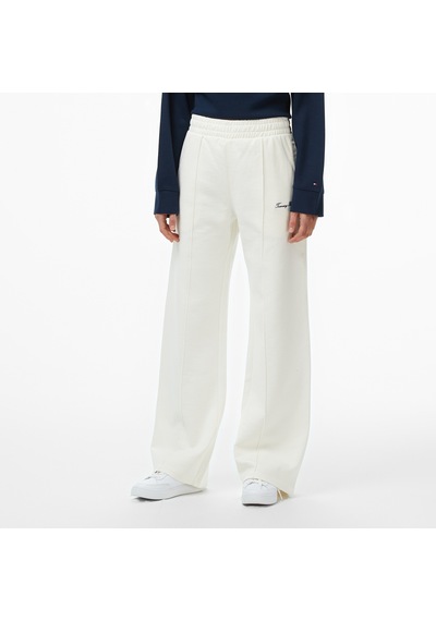 Tommy Hilfiger Script Straight Pique Kadın Beyaz Eşofman Altıww0ww45744