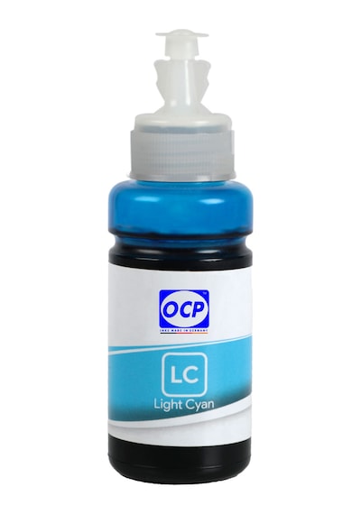 OCP Epson L800 L805 L850 L1800 Uyumlu Mürekkep 70ml LC Light Cyan Açık Mavi Dye