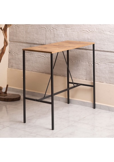 Retodesing Bar Masası 100/45 Yemek Masası Siyah
