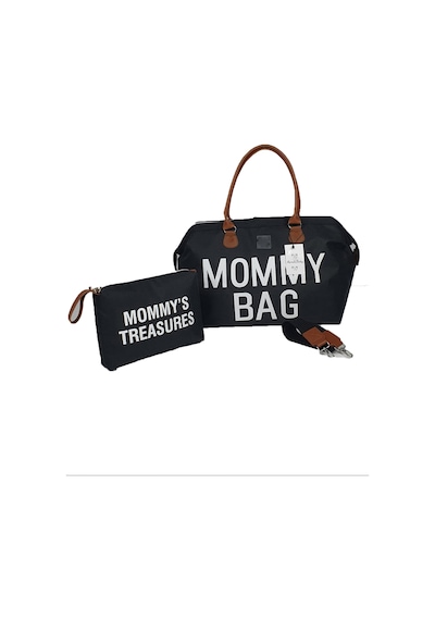 Baby Mom Bizoon 258 Termal Biberon Cepli Anne Bebek Bakım Çantası 43 x 33 CM Siyah