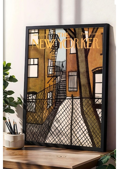 The New Yorker Çerçeveli Tablo January 21 1974