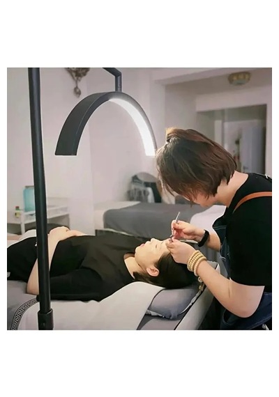 24inç Ay Lamba Led Video Işığı Yarım Ay Şekilli Kumandalı Dolgu Işık Kalıcı Makyaj Tatto Çekim Işığı