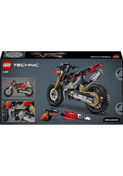LEGO® Technic Ducati Desmo450 MX Factory Motosiklet 42238 - 10 Yaş ve Üzeri için Süspansiyon İçeren Oyuncak Yapım Seti (457 Parça)