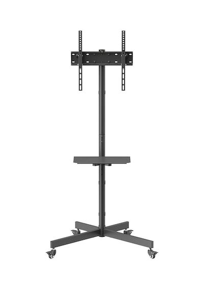Tekerlekli Tv Standı 32-55 Inç Ekonomik Seri Yükseklik Ayarlı Raflı 35 Kg Kapasiteli Siyah Tekerlekli Tv Standı 32-55 Inç Ekonomik Seri Yükseklik Ayarlı Raflı 35 Kg Kapasiteli Siyah