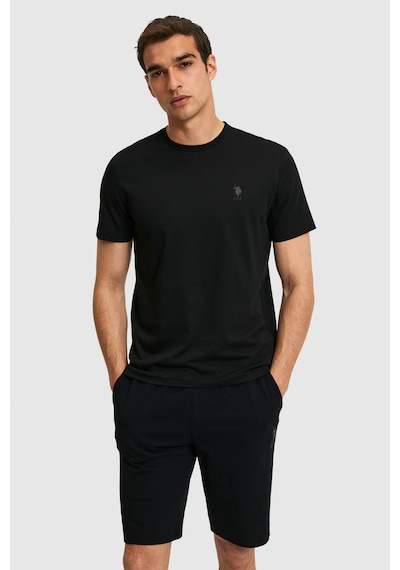 U.s. Polo Assn. Erkek Siyah Tişört Basic 50326953-vr046