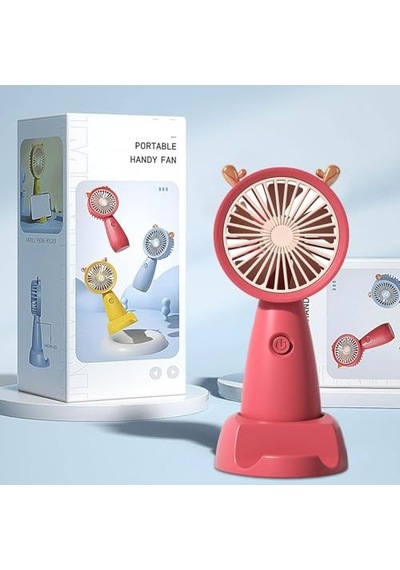 Ayrex Mini Fan Taşınabilir Mini El Fanı Askılı Güçlü Taşınabilir Ve Fan Masaüstü 24903 Asorti Renk