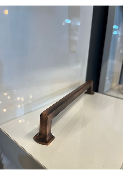 Levante Metal Kulp 192mm Antik Bakır Dolap Kapak Tv Ünite Modern Çekmece Mobilya Komidin Konsol Antik Bakır