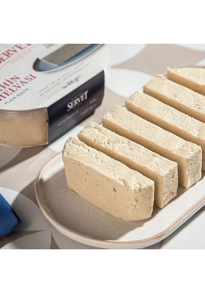 Servet Rafine Şeker İlavesiz - Sade Taze Tahin Helvası 400 G