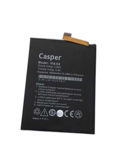 Casper Via E4 İle Uyumlu A+ Kalite Pil Batarya