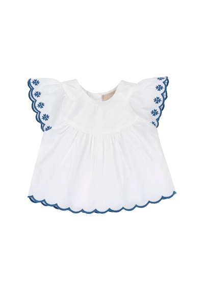 Chicco Kız Bebek Kısa Kollu Gömlek 09101857000000 000032 Beyaz
