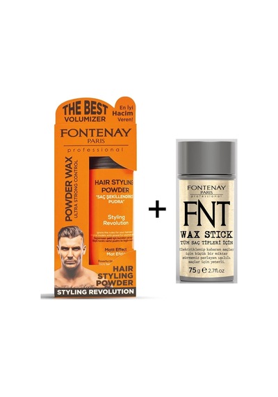 Fontenay Ultra Strong Pudra Toz Wax Turuncu 20 G + Hair Wax Stick 75 G