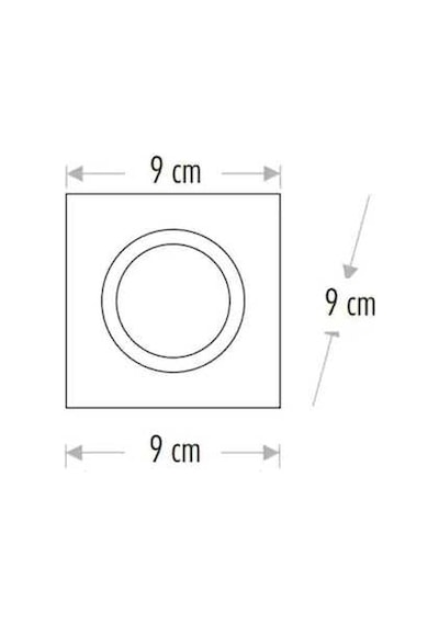 YCL YC-2600 MR16 Cam Led Spot Kasası Kare