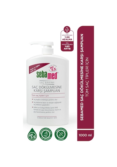 Sebamed Şampuan 1000ml Saç Dökülmesine Karşı Tüm Saç Tipleri İçin Dökülen