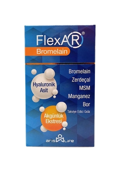 Flexar Bromelain Takviye Edici Gıda 30 Tablet