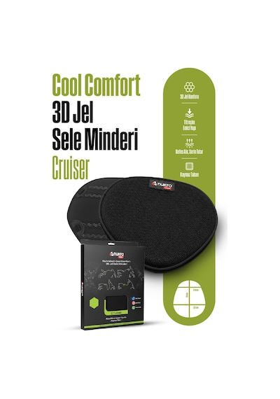 Cool Comfort 3d Jel Motosiklet Sele Minderi Cruiser
