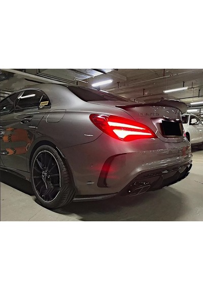 Mercedes Cla W117 Psm Bagaj Üstü Spoiler Parlak Siyah Spoyler Plastik İthal 2013-2019