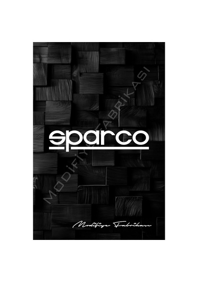 Sparco Sticker Folyo - Beyaz - 19 X 4 Cm