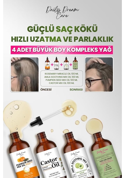 True Bee Süper Kompleks Yağ Bakım Seti 4 x 100 ML