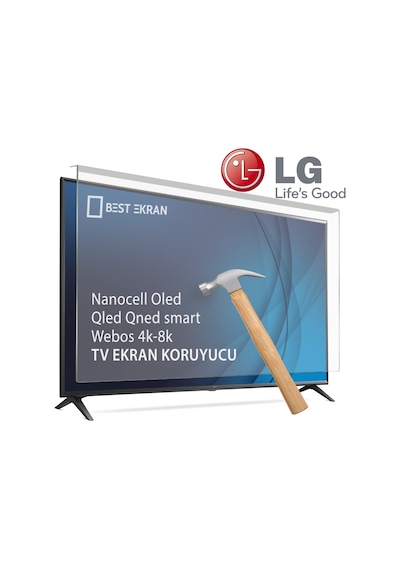 LG Uyumlu 65qned82a6b Tv Ekran Koruyucu - 65" İnç 165 Cm Qned Kırılmaz