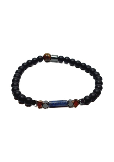 Jtss26blk1691 Lapis Lazuli Kaplangözü Onyx Ve Hematit Doğaltaş Esnek 6 Mm Janti Bileklik Çok Renkli Jtss26blk1691 Lapis Lazuli Kaplangözü Onyx Ve Hematit Doğaltaş Esnek 6 Mm Janti Bileklik Çok Renkli