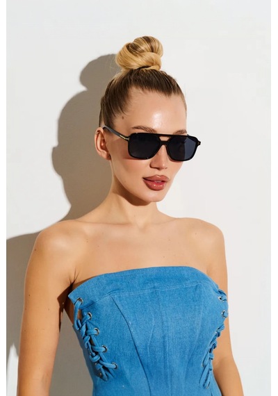Kadın Erkek Unisex Lüx Güneş Gözlüğü Renkli Camlı Uv400 Filtre Korumalı Çok Renkli