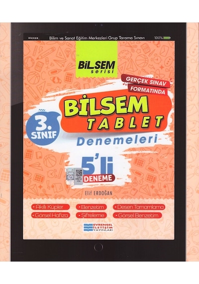 3.Sınıf Bilsem Tablet 5'li Deneme -  Evrensel İletişim Yayınları