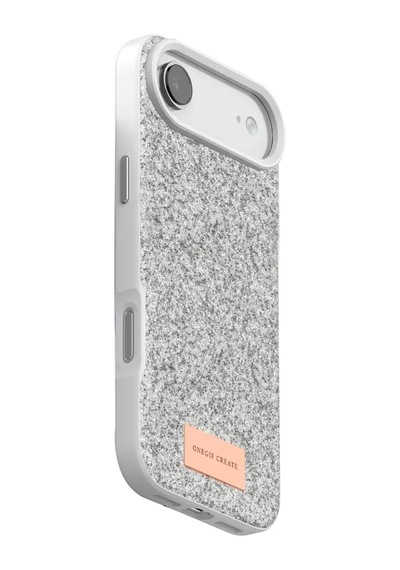 Onegif Apple İphone 17 Air Bright Simli Kapak - Beyaz Gümüş
