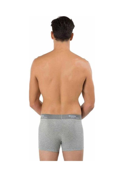 Kom Erkek Gri Boxer 2'li Gri