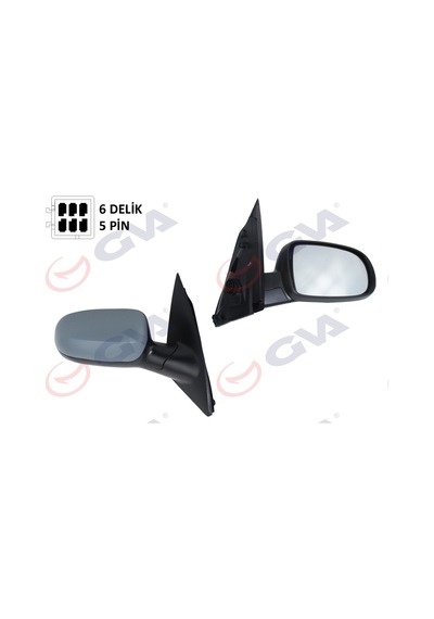 Gva 1090215-99 Dış Dikiz Aynası Sağ Corsa C 01 Elektrikli Isıtmalı Astarlı Konveks 5 Fiş Vm-200ehpr 1428308-1428857-1426530