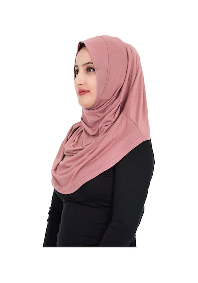 Sensu Tesettür Hazır Türban Pileli Pratik Namaz Örtüsü Pembe Sensu Tesettür Hazır Türban Pileli Pratik Namaz Örtüsü Pembe