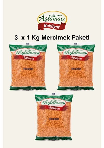 Futbol Mercimek 3 Lü Ekonomik Paket 3 X 1 Kg