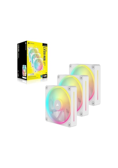 Corsaır İcue Lınk Lx120 Rgb 120mm Pwm Beyaz Üçlü Kasa Fanı -