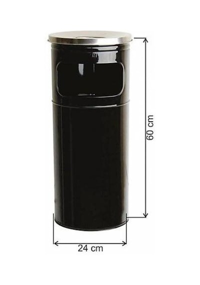 A Kalite Metal Boyalı Kolon Küllük 27 Litre