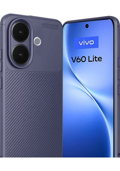 Newface Vivo V60 Lite Auto Focus Karbon Kapak - Lacivert