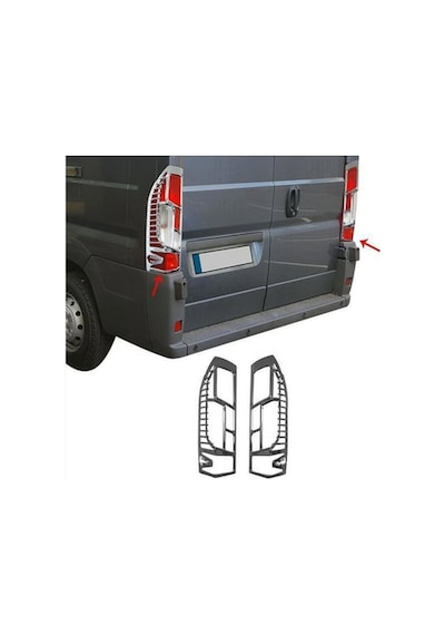 Citroen Jumper Stop Çerçevesi 2 Parça Abs Krom 2015 Sonrası