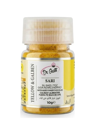 Toz Sarı Gıda Renklendiricisi Suda Çözünür E104 10 G