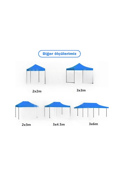 Reyo 3x3 Krem Hızlı Kurulum Çardak Krem