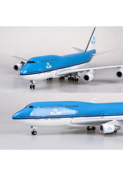 Klm Air Boeing 747 Yolcu Uçağı Model Uçak 1/160 Ölçek 47cm