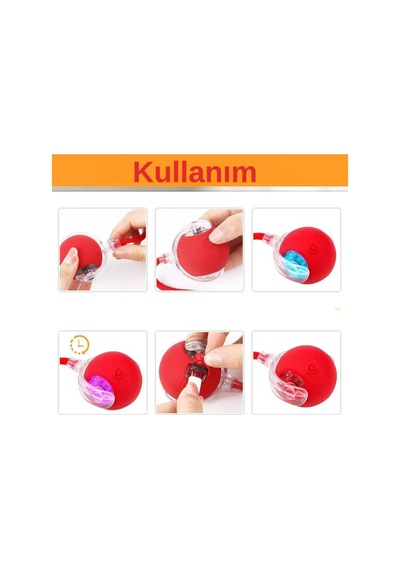 Hareketli Halatlı Kedi Topu