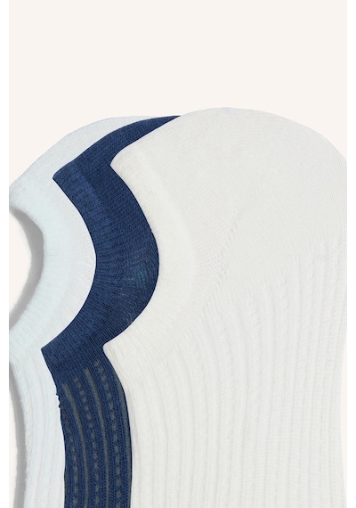 Defacto Kadın Görünmez 3lü Pamuklu Sneaker Çorap Z8628aznsbe2 Mavi-be2
