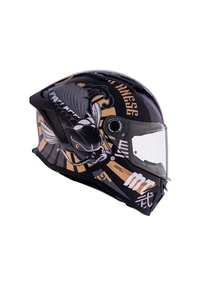 Mt Helmets Stınger 2 Krt B9 Motosiklet Kaskı Mat Siyah