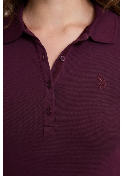 U.S. Polo Assn. Kadın Bordo Basic Sweatshirt 50326760 Vr180 Dark Plum