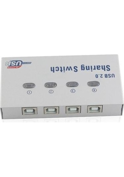 4 Port Usb Switch 4 Port Sharing 4 Kasa 1 Yazıcı 1 Yazıcı 4 Bilgisayar