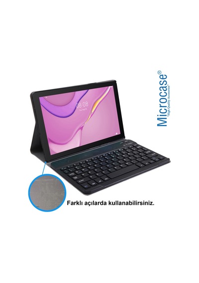 Huawei Uyumlu Matepad T10S 10.1 Inch Bluetooth Klavyeli Stand Kılıf Bkk4