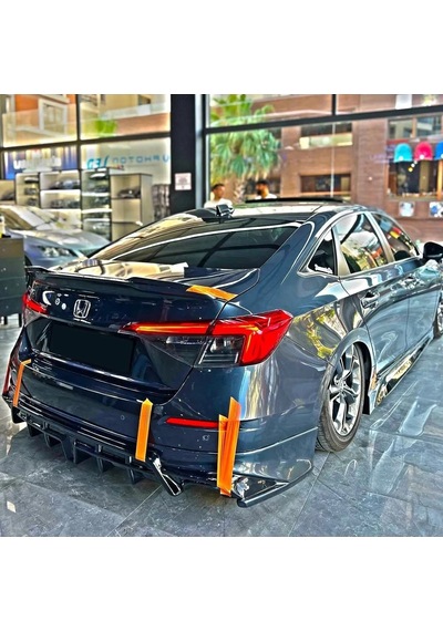 Honda Civic Fe1 2022 2023 Yeni Model Arka Ek Mat Siyah Plastik